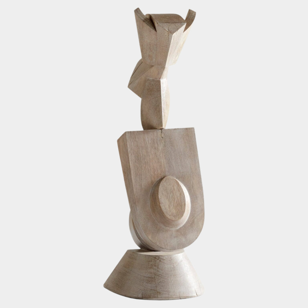 Large Weathered Grey Protector Sculpture