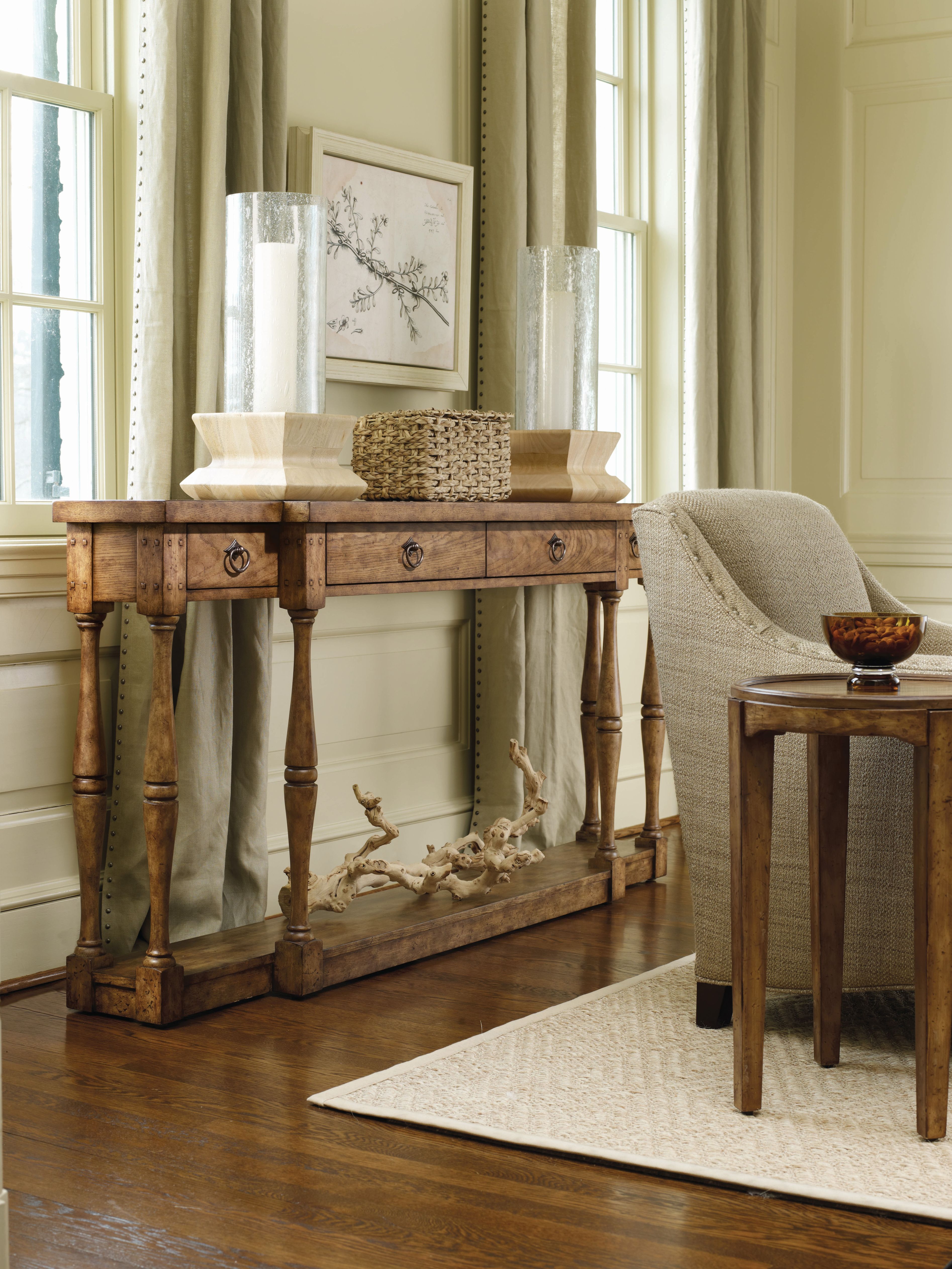 Sanctuary Four-Drawer Thin Console