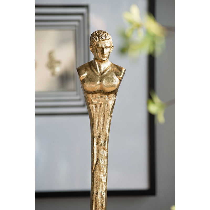 Elongated Gold Roman Statue II – Luxe Home Decor