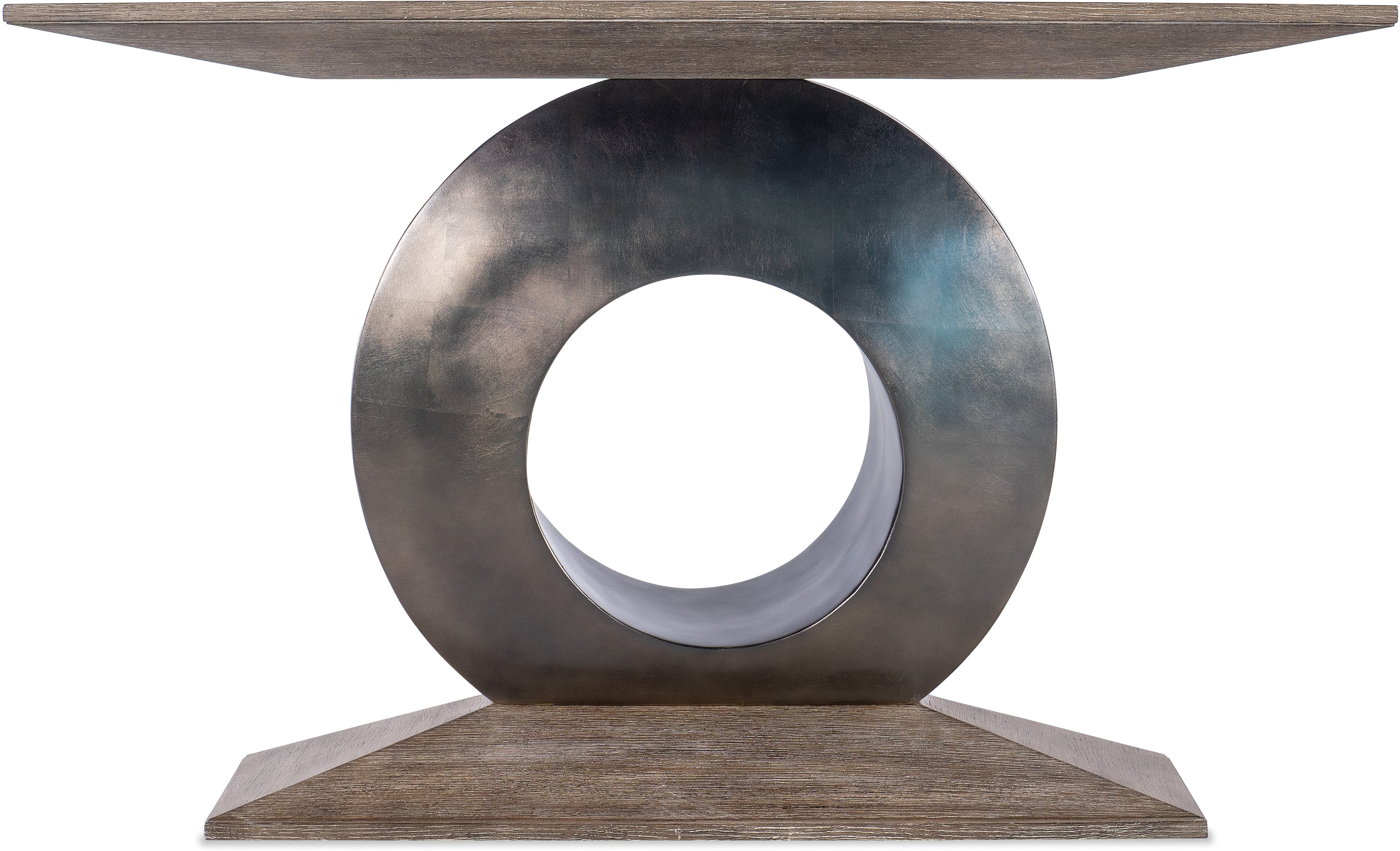 Modern Mood Accent Console with Circle Base in Mink