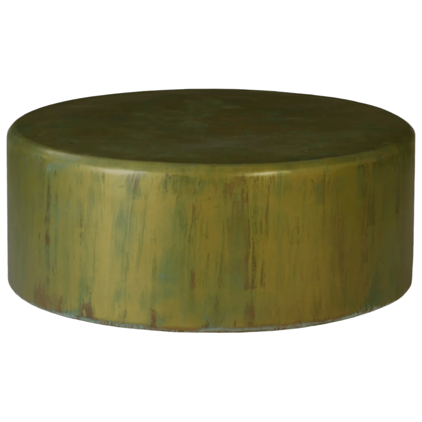 Button Coffee Table in Lichen Finish – Resin & Fiberglass