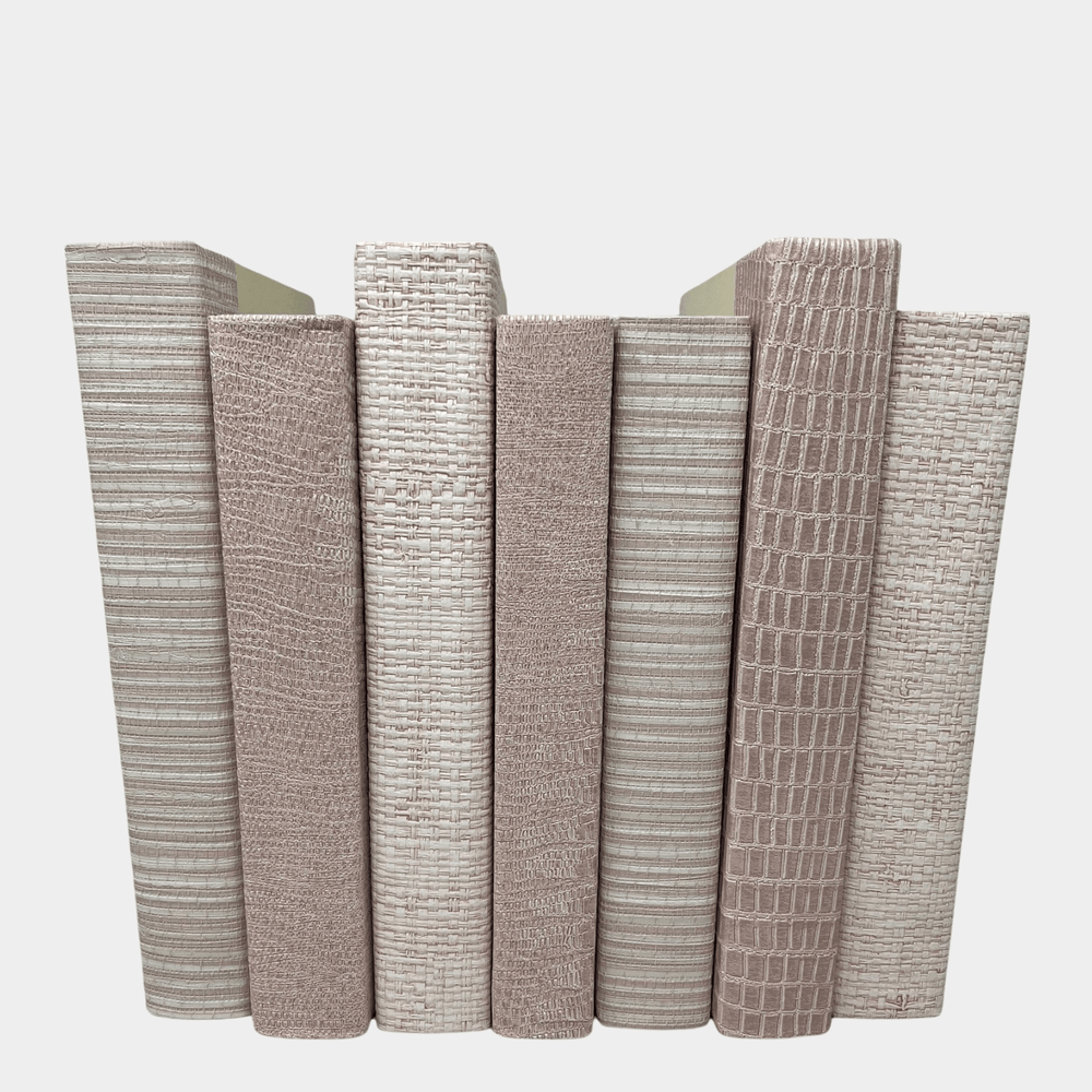 Pink Grasscloth Book Set