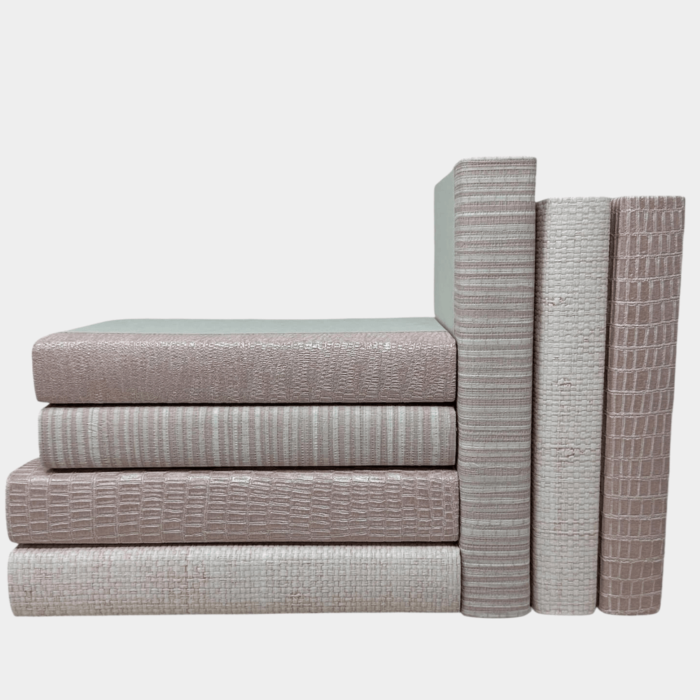 Pink Grasscloth Book Set