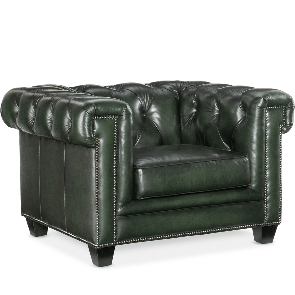 Hooker Charleston Tufted Leather Chair – Classic Elegance