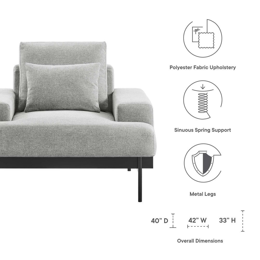 Proximity Armchair in Light Gray