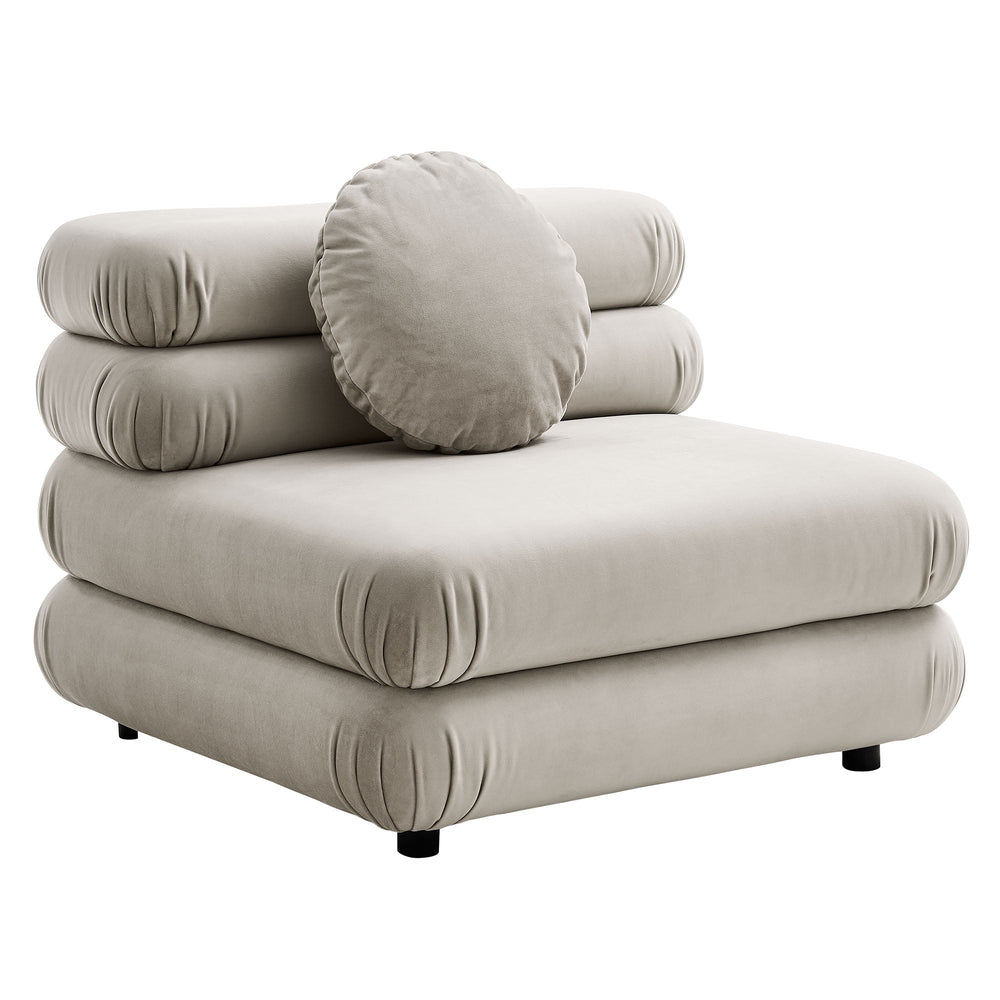 Jubilee Armless Chair in Almond