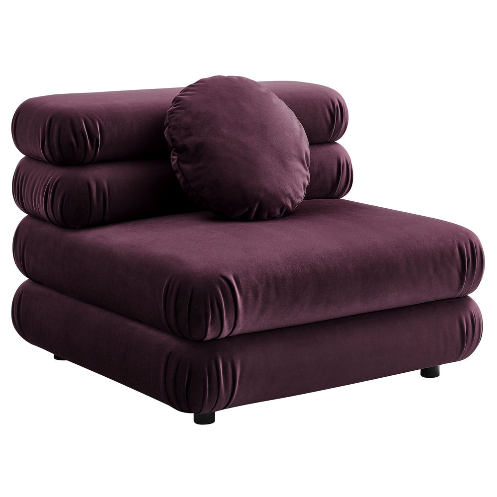 Jubilee Armless Chair in Mulberry