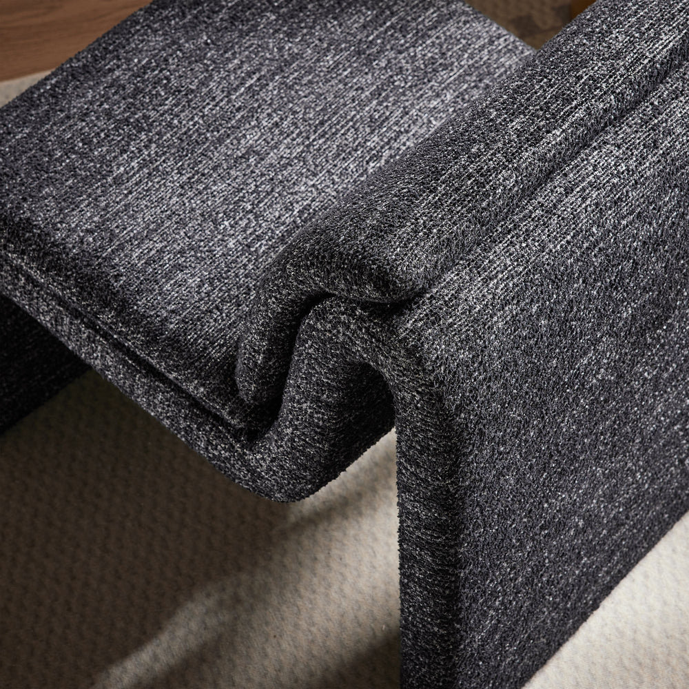 Dune Boucle Chair in Charcoal
