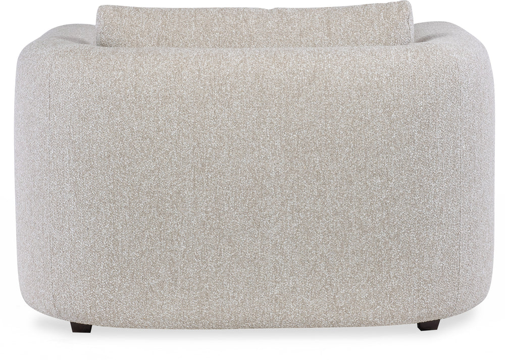 Miles Chair, Rolled Arm Oatmeal Performance Fabric Accent