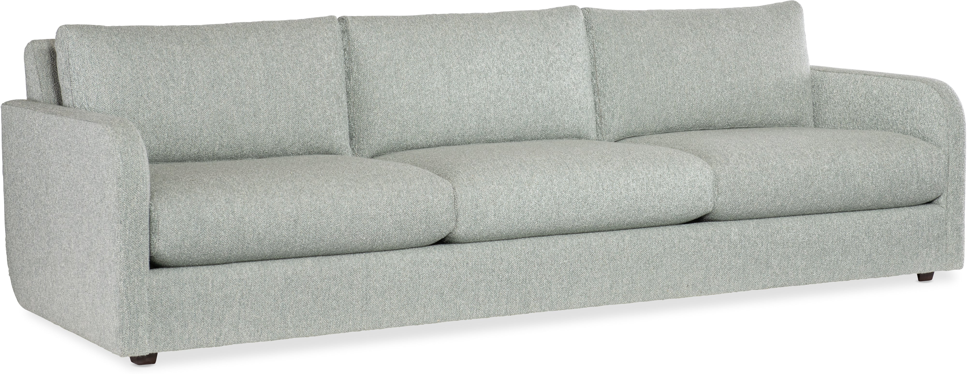 Darian 3 Over 3 Sofa Spa Blue Cotton Performance Fabric