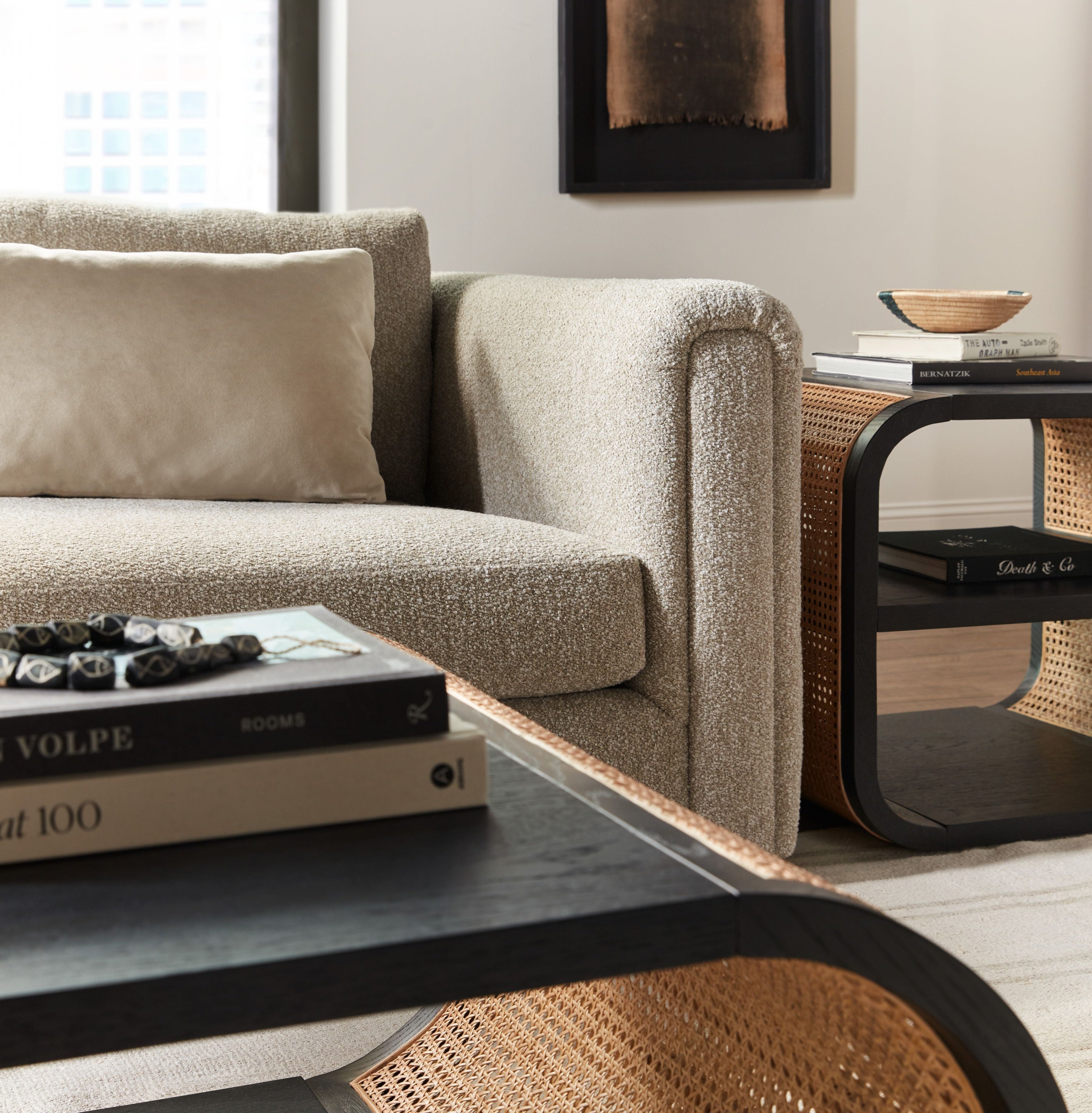 Cain Rectangular Modern Coffee Table