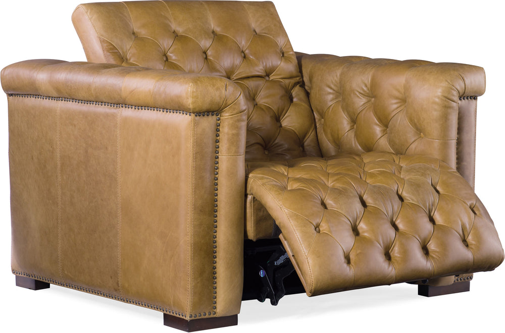Savion Grandier Power Recliner in Saddlebag Coin Leather