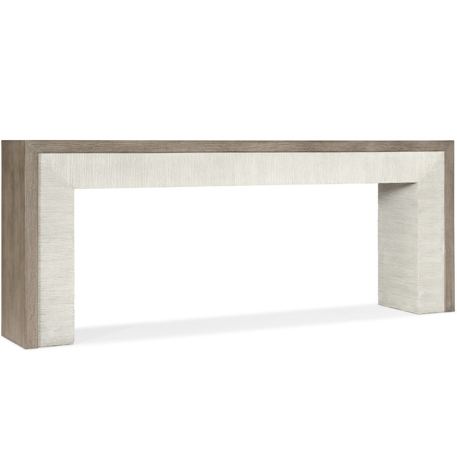 Serenity Skipper Console Table – Two-Tone Gray Oak Veneers