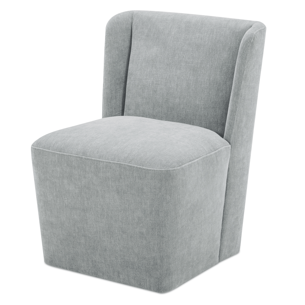 Cormac Rolling Dining Chair in Slate Blue
