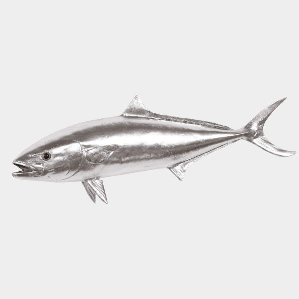 Yellow Tailed King Fish in Silver Leaf