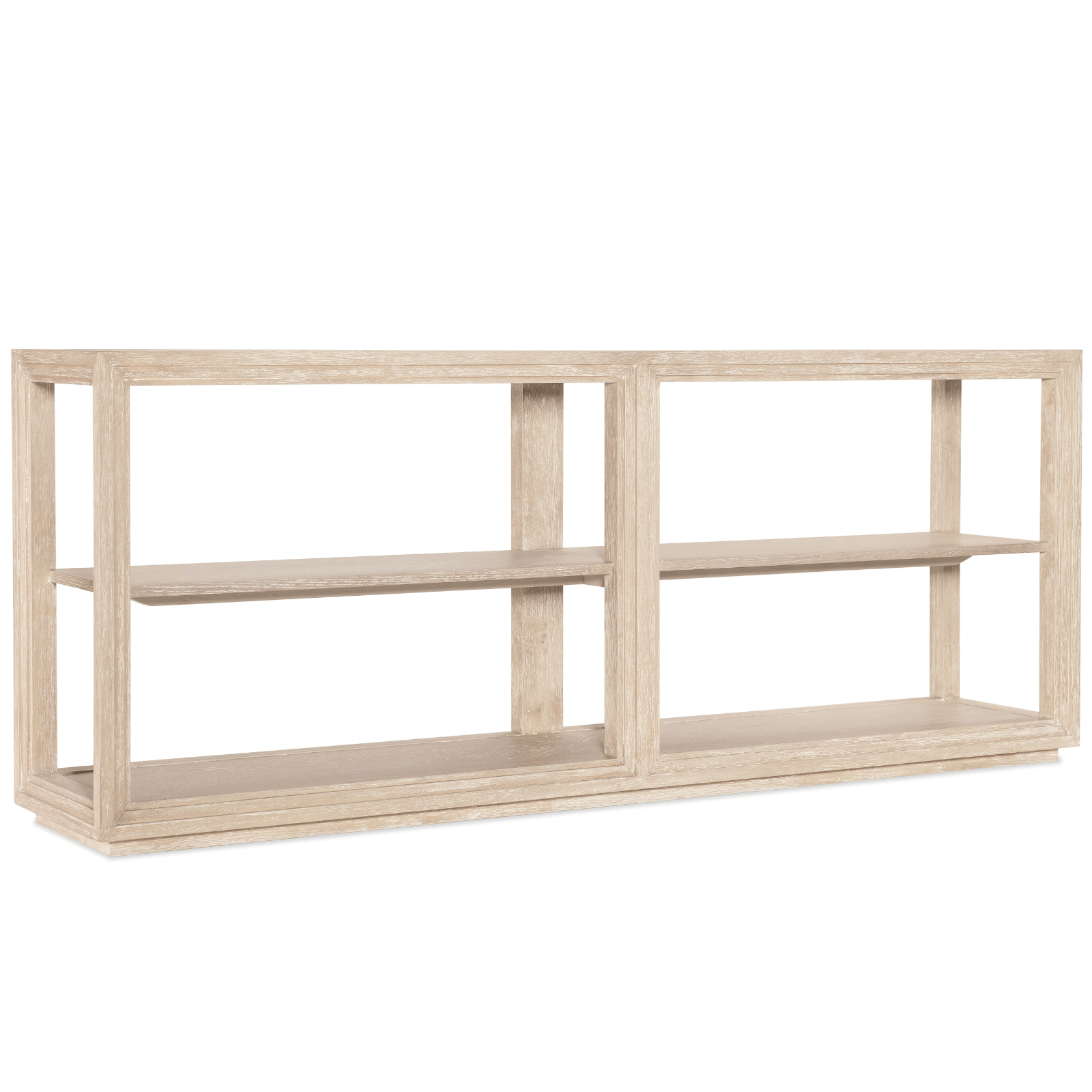 Nouveau Chic Console Table with Glass Top and Shelf