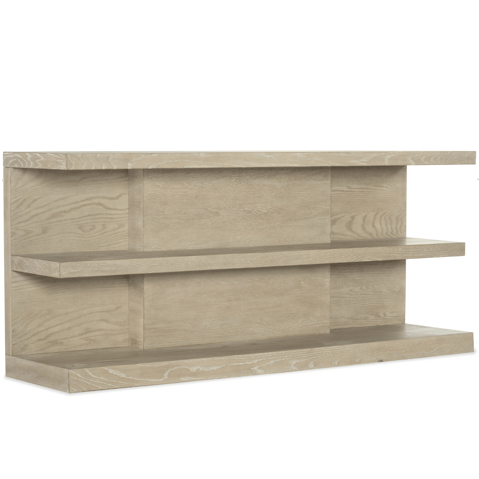 Cascade Console Table with Oak Veneers and Taupe Finish