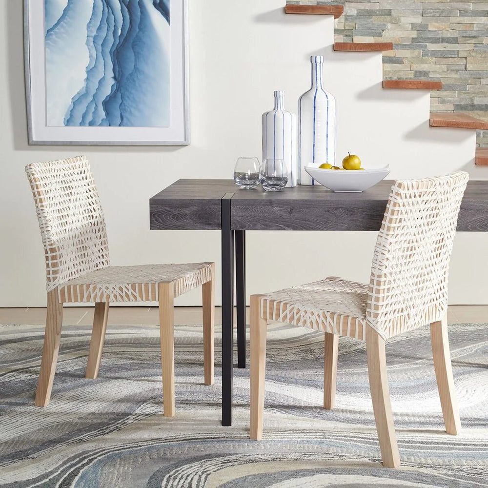 Tyria Set of 2 Leather Dining Chair