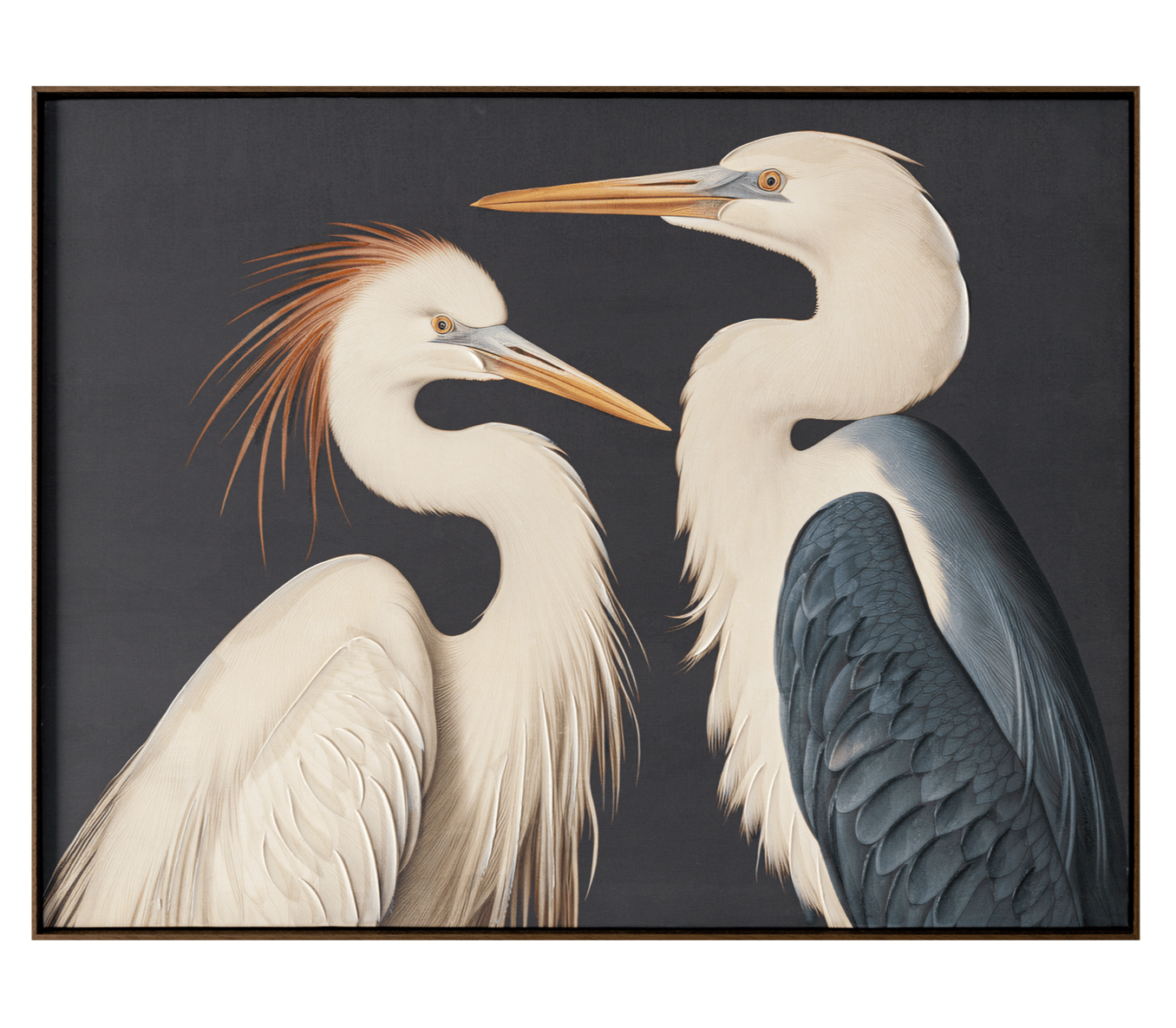 Two Cranes Framed Painting
