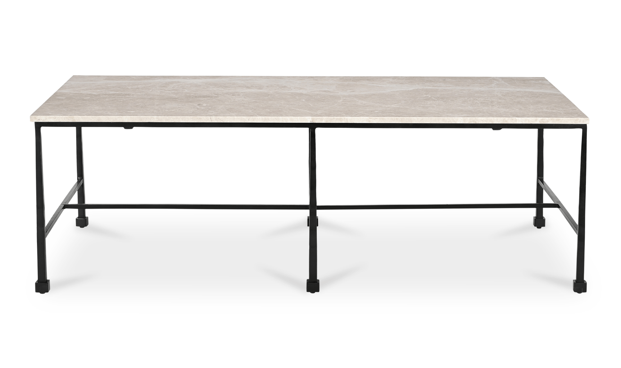 River Coffee Table with Botticino Marble