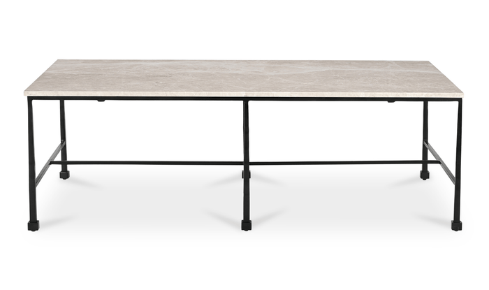 River Coffee Table with Botticino Marble