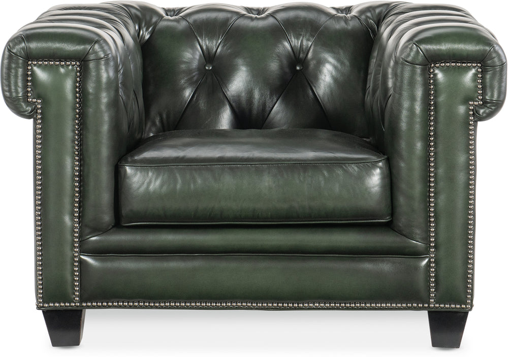 Hooker Charleston Tufted Leather Chair – Classic Elegance