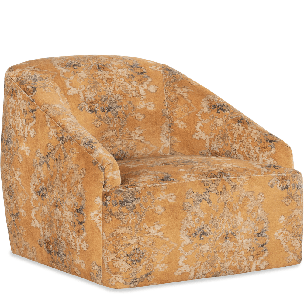 Vernal Swivel Fabric Chair – Boho Golden Palma Accent Seat