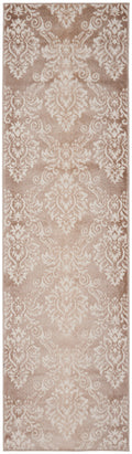 Elation Ivory Mocha Vintage Polypropylene Area Rug