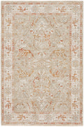 Infinite Sage Ivory Vintage Polyester Area Rug