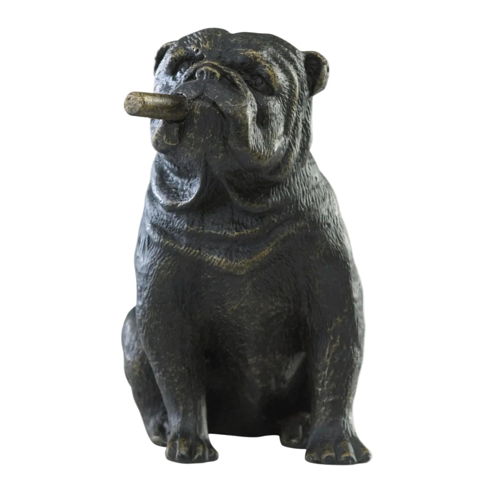 Old World Mini Bulldog Sculpture