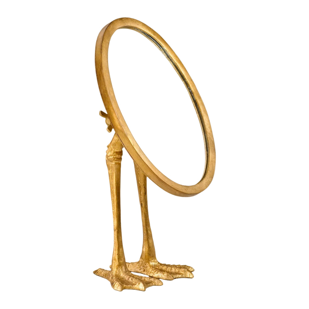 Gold Duck Leg Mirror