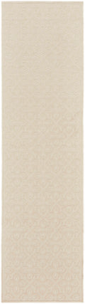 Washable Charm Ivory Contemporary Polyester Area Rug