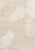 Suncoast Beige Tropical Polypropylene Area Rug