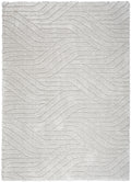 Surfaces Silver Grey Shag Polyester Area Rug