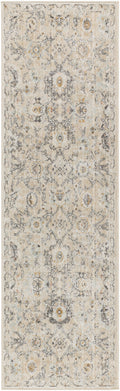 Oushak Home Cream Vintage Polypropylene Area Rug