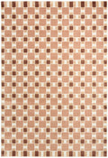 Nordic Rust Modern Polyester Area Rug