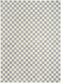 Serenity Home Ivory Blue Modern Polypropylene Area Rug