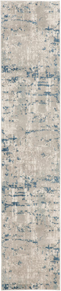 Quarry Ivory Grey Blue Modern Polypropylene Area Rug