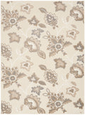 Aloha Beige Farmhouse Polypropylene Area Rug