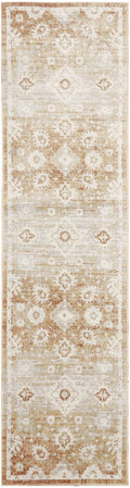 Astra Machine Washable Copper Vintage Polyester Area Rug