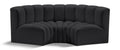 Anwen 80" Vegan Leather Upholstered 3pc. Modular Sectional