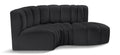 Anwen 70" Vegan Leather Upholstered 3pc. Modular Sectional