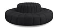 Anwen 90" Vegan Leather Upholstered 8pc. Modular Sectional