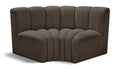 Anwen 60" Brown Boucle Fabric Upholstered 2pc. Modular Sectional - S2B