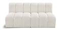 Anwen 60" Cream Boucle Fabric Upholstered 2pc. Modular Sectional - S2A