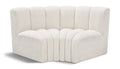Anwen 60" Cream Boucle Fabric Upholstered 2pc. Modular Sectional - S2B