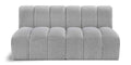 Anwen 60" Grey Boucle Fabric Upholstered 2pc. Modular Sectional - S2A