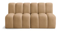 Anwen 60" Camel Velvet Upholstered 2pc. Modular Sectional - S2A