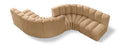 Anwen 145" Camel Velvet Upholstered 6pc. Modular Sectional - S6D