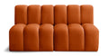 Anwen 60" Cognac Velvet Upholstered 2pc. Modular Sectional - S2A